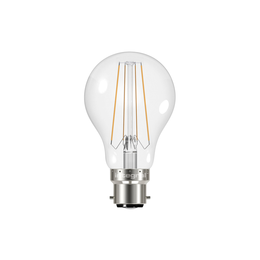 Photograph: 6.3W B22 Warm White Clear Gls Led Filament Lamp - 2700K