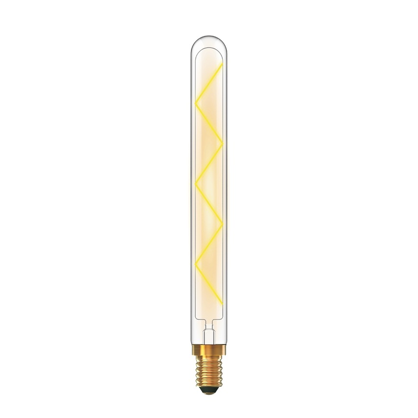 Photograph: 6W LED Classic Deco Clear Dimmable 280mm Tubular Lamp With Decorative Filament - E14, 2700K