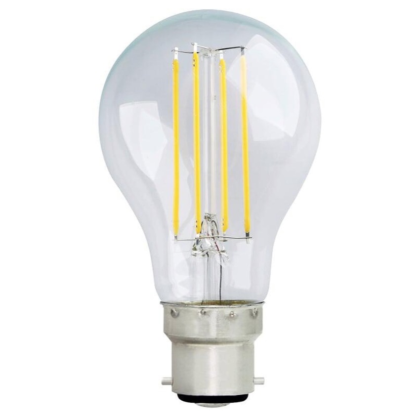 Photograph: 7W B22 CLEAR DIMMABLE LED GLS LAMP - 2700K