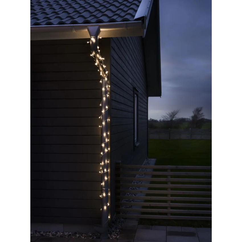 Photograph: 80 Led WARM WHITE Cherry Light Set Transparent Wire IP20