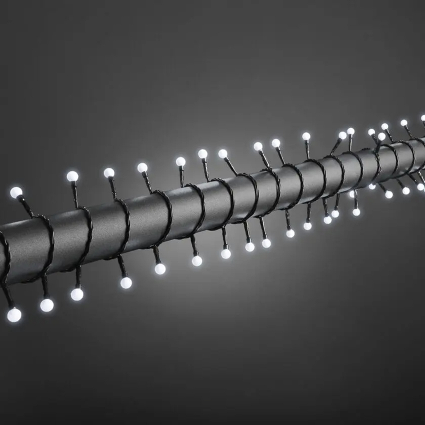 Photograph: 80 Led White Cherry Light Set Black Wire IP20