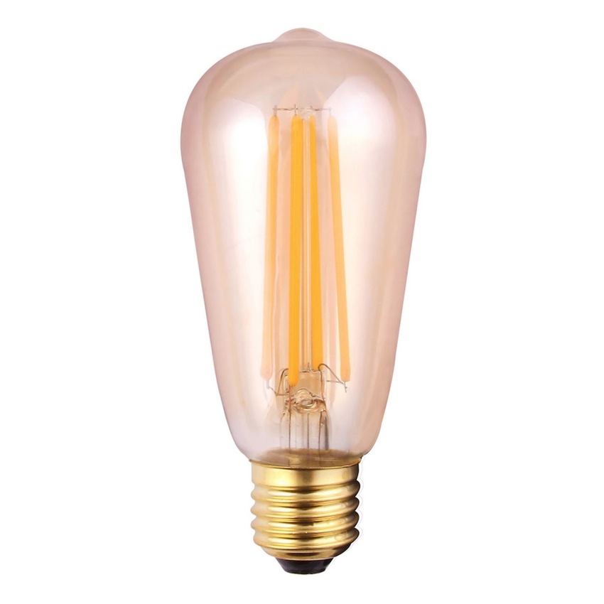 Photograph: 8W E27 AMBER DIMMABLE LED VALVE LAMP - 2700K