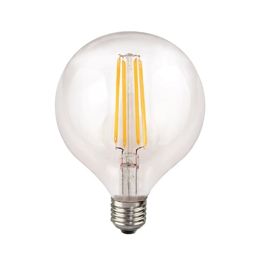 Photograph: 8W E27 CLEAR DIMMABLE LED 125MM GLOBE LED LAMP - 2700K