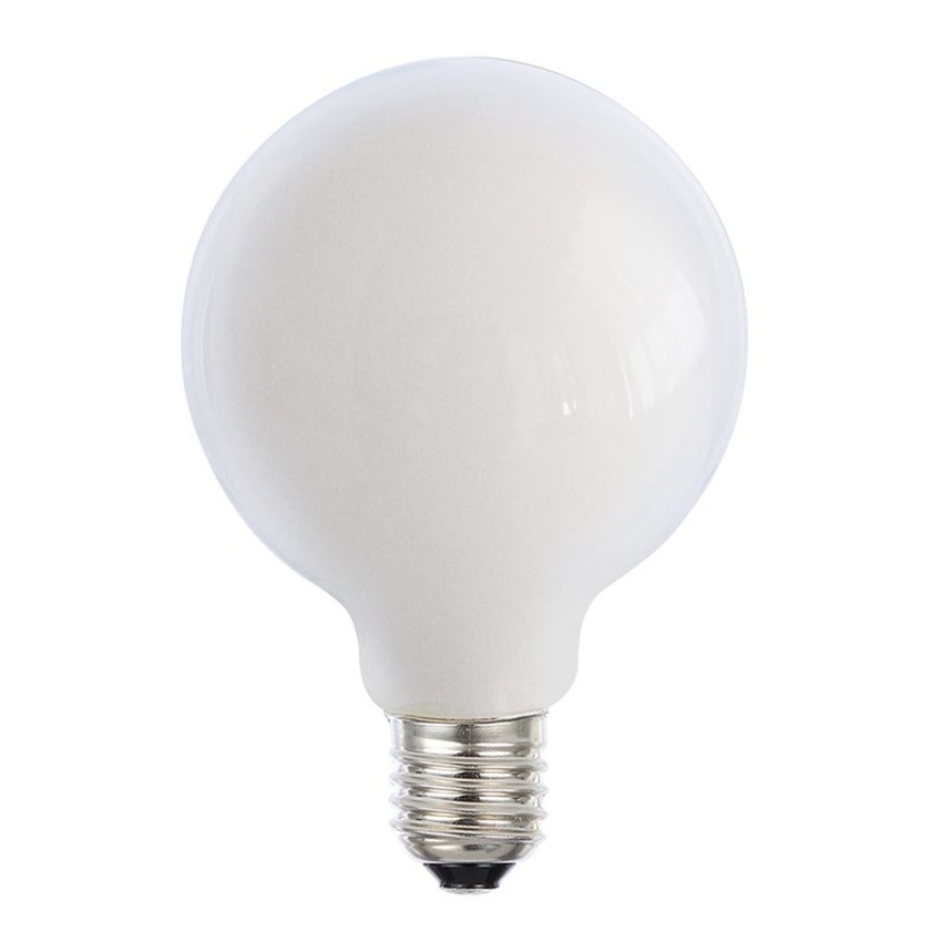 Photograph: 8W E27 OPAL DIMMABLE LED 125MM GLOBE LED LAMP - 2700K