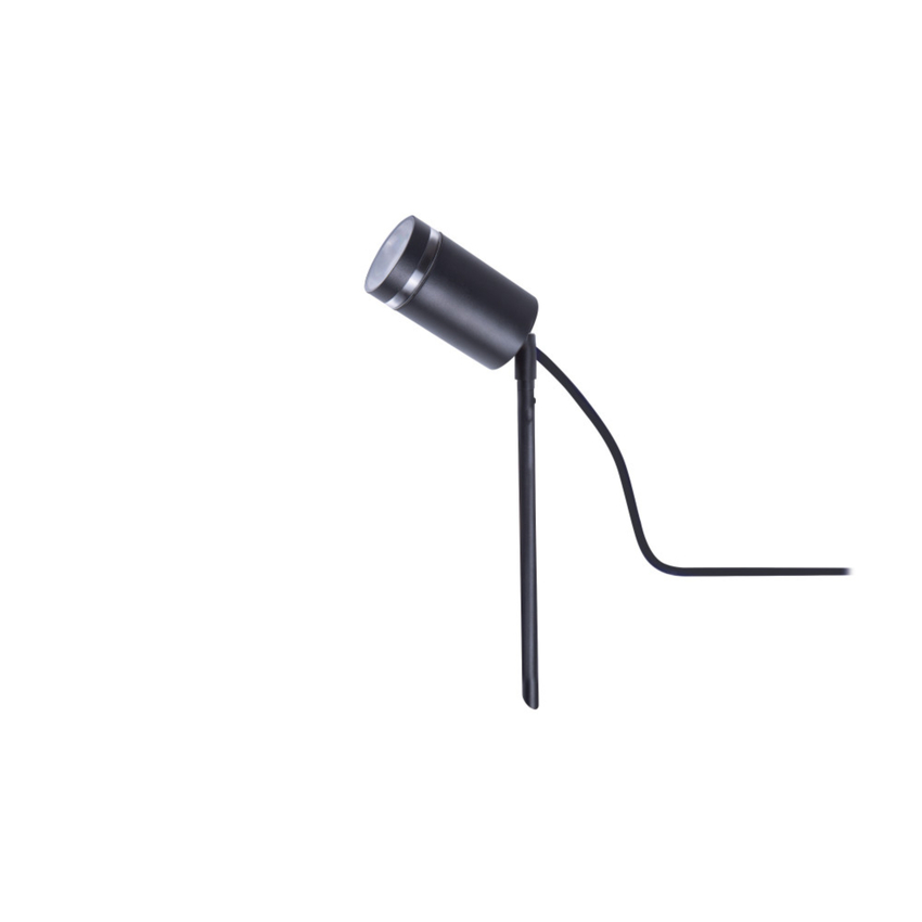 Photograph: Adjustable Outdoor Ground Spike Spotlight In Black - IP65