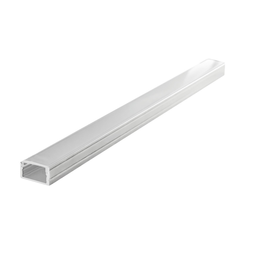 Photograph: Aluminium LED Strip Profile Surface Mount 2M With Frosted Diffuser 18.6 X 12.5MM For Max 14MM Width Strip
