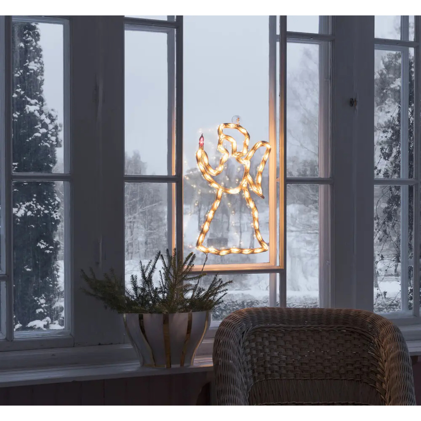 Photograph: Angel Window Silhouette 50 Warm White Led Indoor 240v