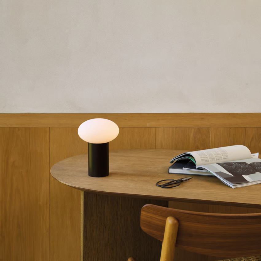 Photograph: Astro Zeppo Matt Black Portable Rechargeable Led Table Lamp