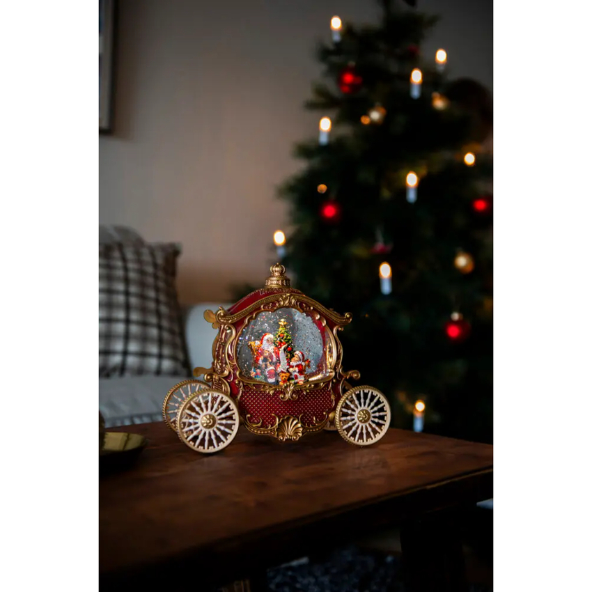 Photograph: B/O WL red Old Style Wagon with Santa Timer 5H 3xAA&USB