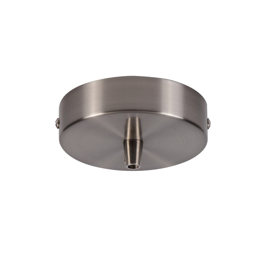 Photograph: Brushed Nickel Ceiling Rose With Cable Clamp