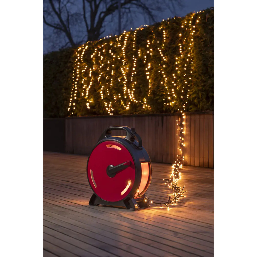 Photograph: Cable Reel 1000 Amber Led Cluster Black Cable - 21.98m