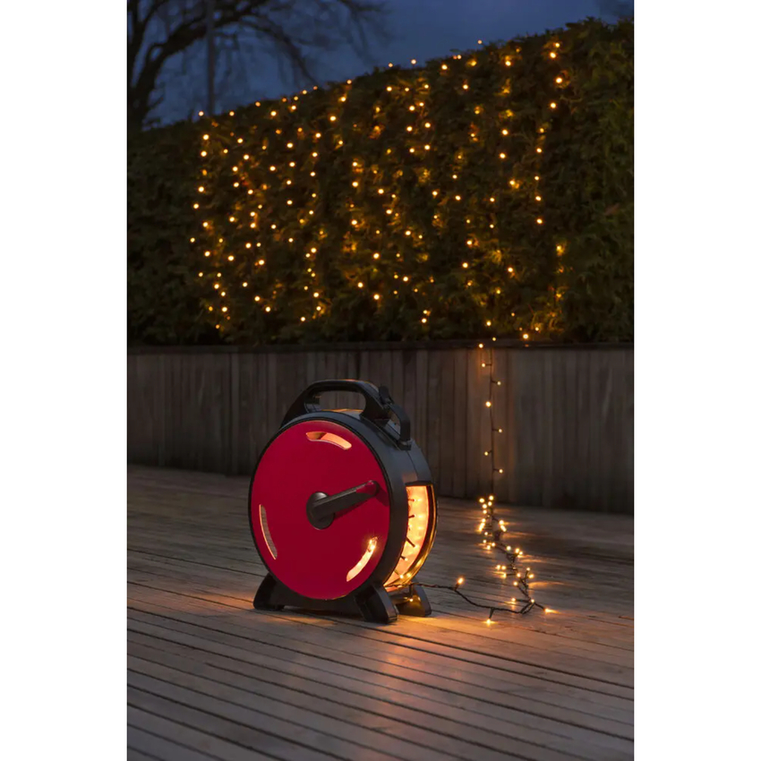 Photograph: Cable Reel 1000 Warm White Led Black Soft Cable - 69.93m