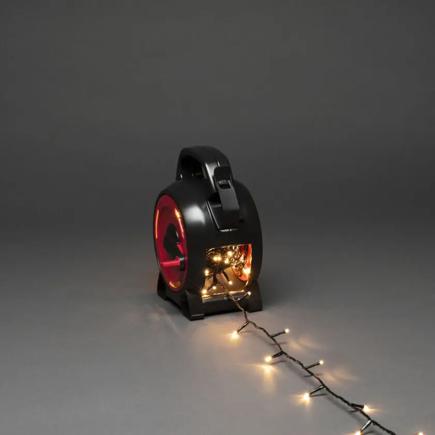 Photograph: Cable Reel 150 Warm White Led Black Soft Cable - 10.43m
