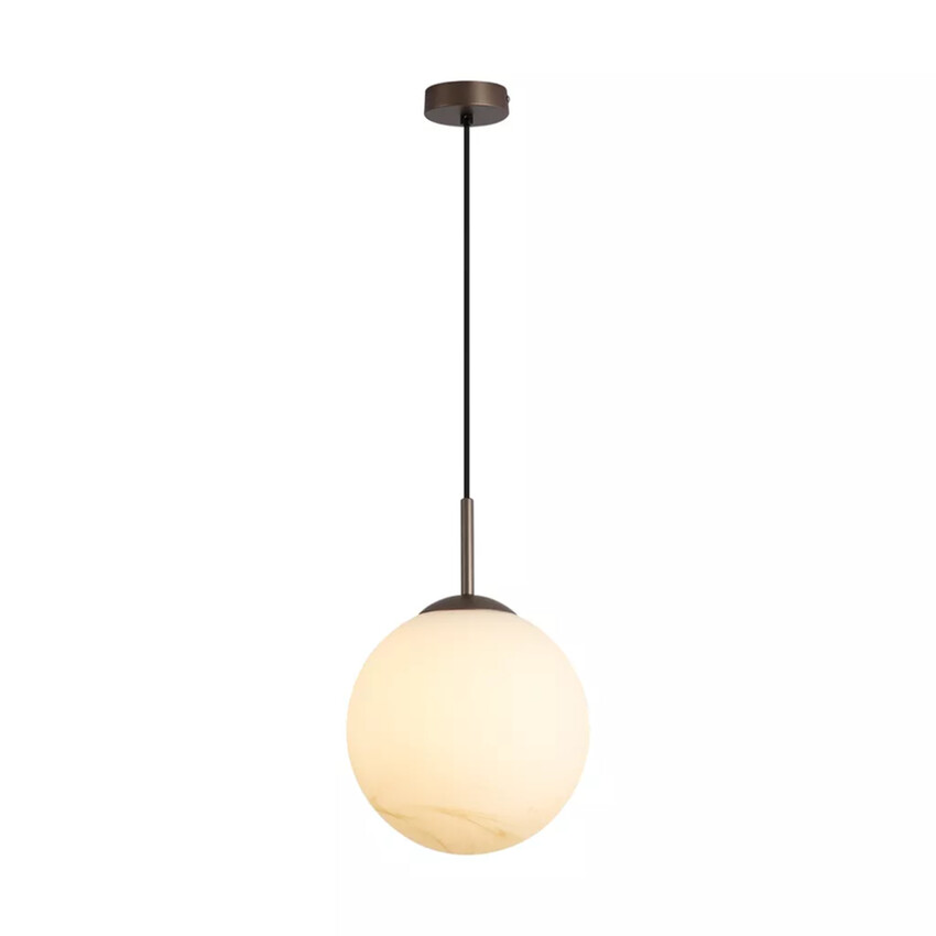 Photograph: Carrara Latte And Marble Glass Single Pendant Light