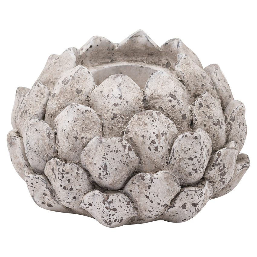 Photograph: Ceramic Acorn Tea Light Holder With Stone Effect Finish