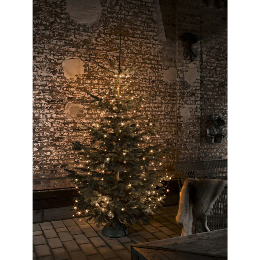 Photograph: Christmas Tree Light Set 50Lx8 Amber, H400cm Black Wire IP20