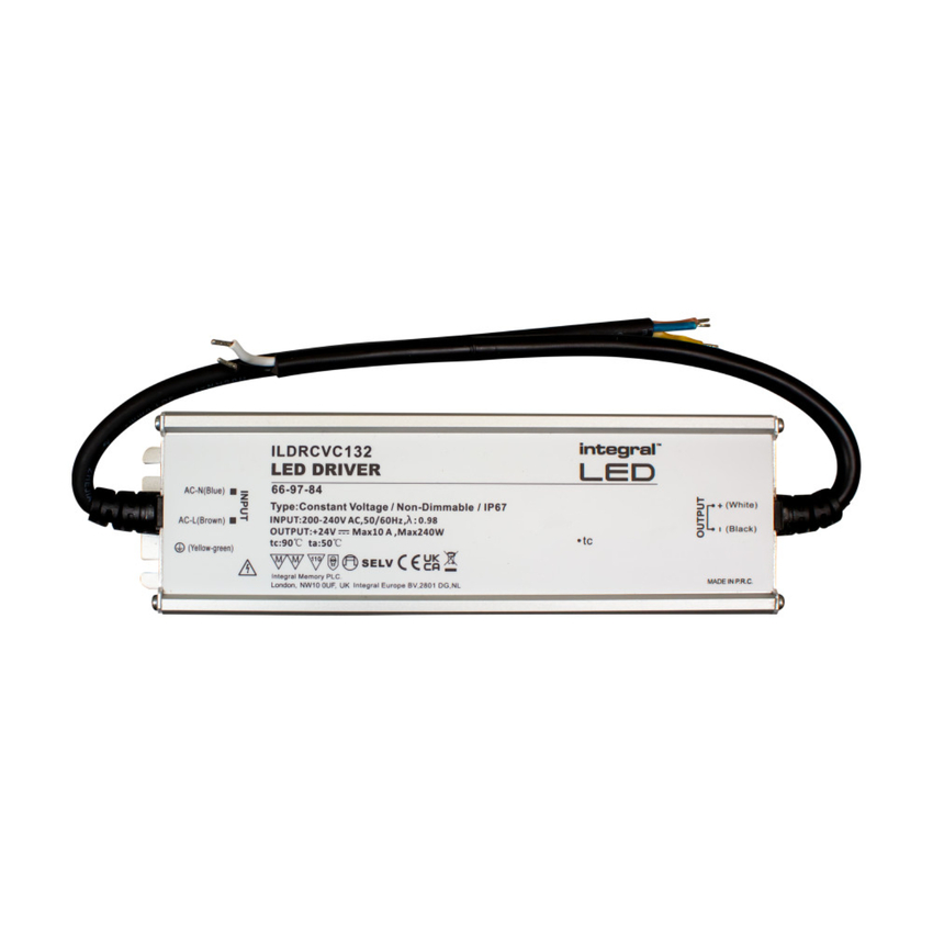 Photograph: Constant Voltage LED Driver 240W 24VDC IP67 Non-Dim 200-240V Input