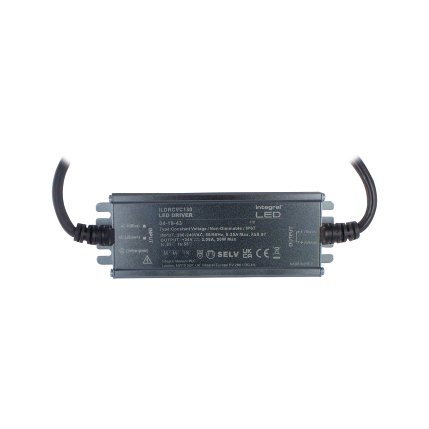 Photograph: Constant Voltage LED Driver 50W 24VDC IP67 Non-Dim 200-240V Input