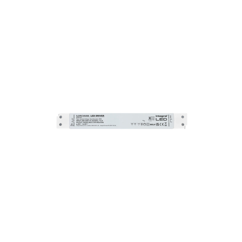 Photograph: Constant Voltage Long & Slim LED Driver 45W 24VDC IP20 Non-Dim 180-264V Input
