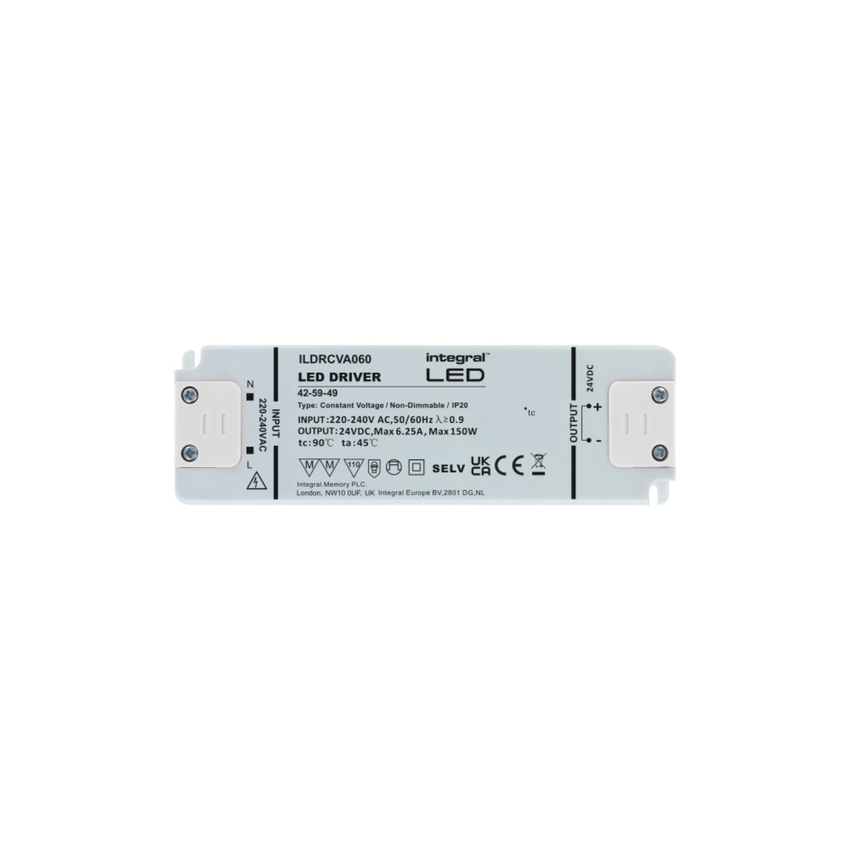 Photograph: Constant Voltage Shallow LED Driver 150W 24VDC IP20 Non-Dim 200-240V Input