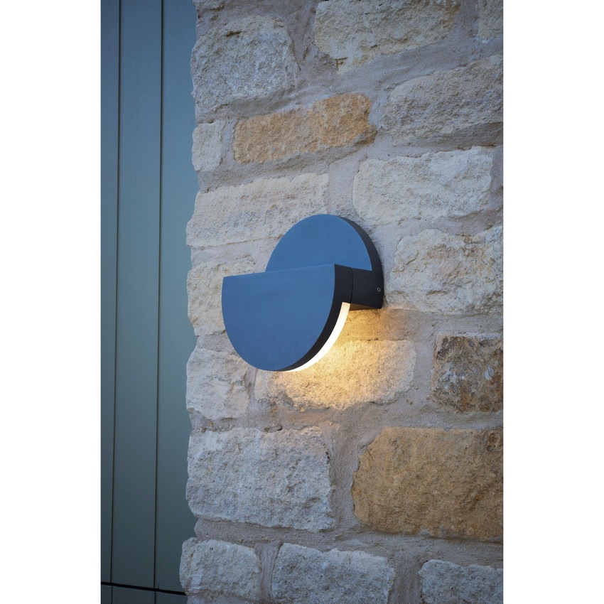 Photograph: Dar Adyson ADY2139 Exterior Adjustable LED Wall Light In Anthracite Finish - IP65