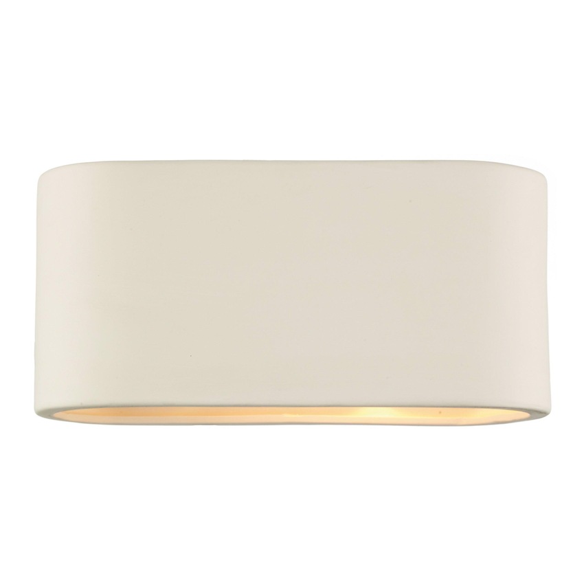 Photograph: Dar Axton AXT372 White Ceramic Large Wall Light