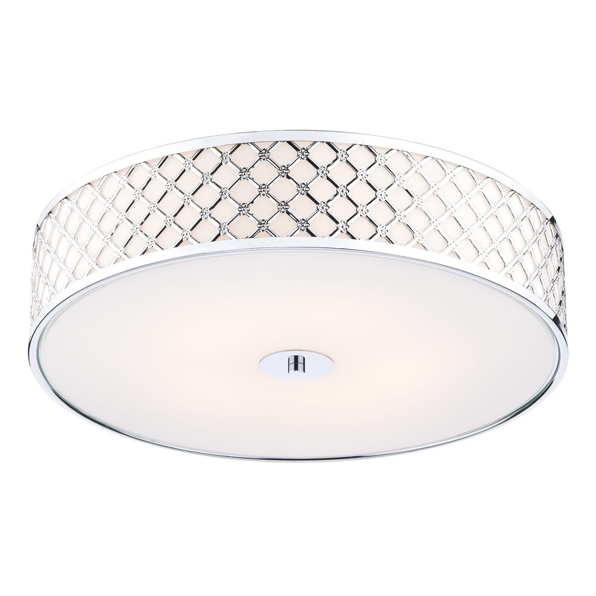 Photograph: Dar Civic CIV5050 Polished Chrome Finish 5 Light Flush Ceiling Light