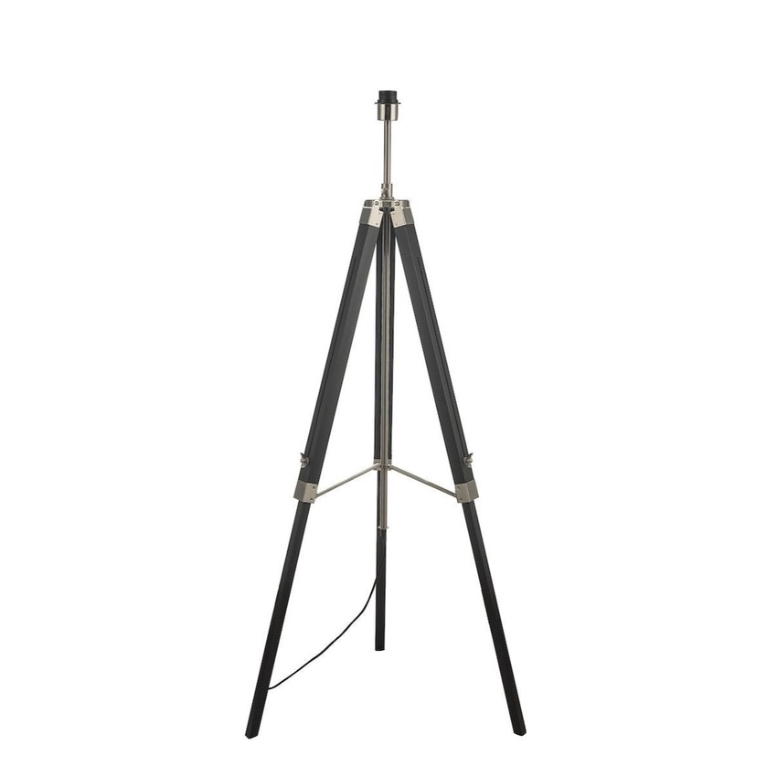 Photograph: Dar Easel EAS4922 Tripod Floor Lamp In Matt Black & Satin Nickel Base Only