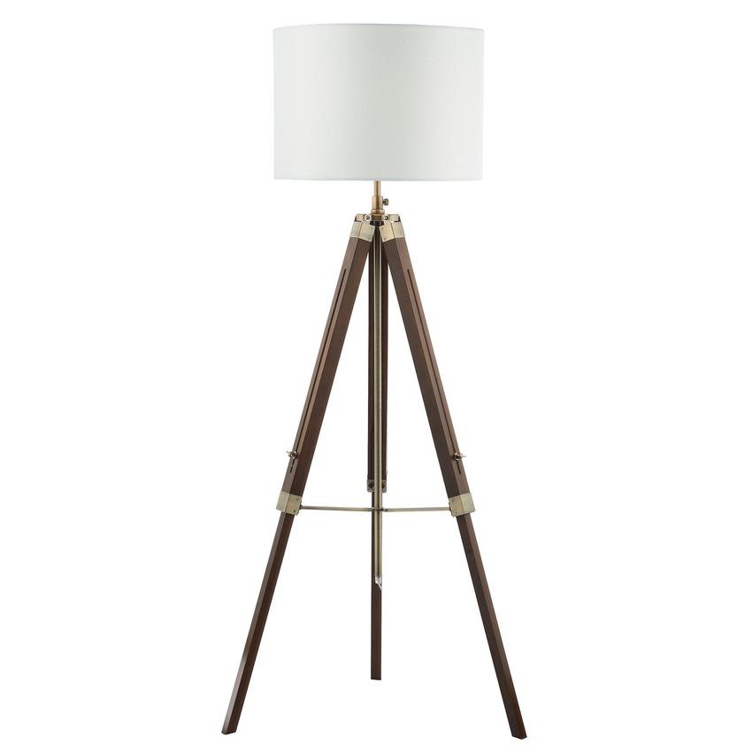 Photograph: Dar Easel EAS4947 Dark Stained Wood Tripod Floor Lamp - Base Only