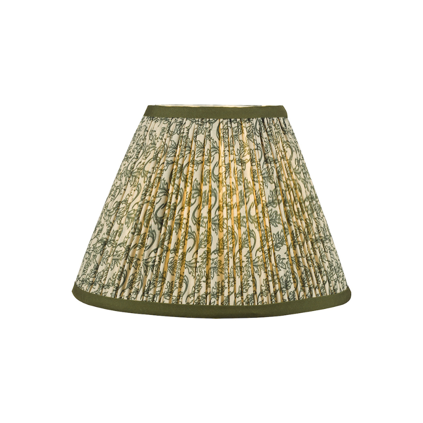 Photograph: Dar Esther Green Cotton Empire Shade 25cm