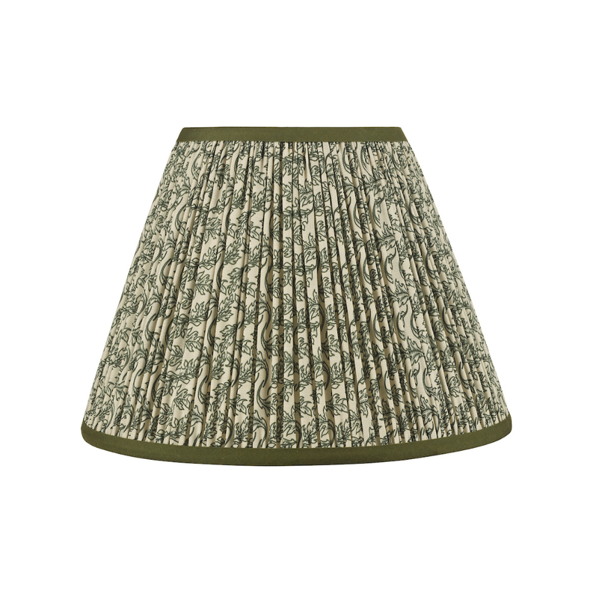 Photograph: Dar Esther Green Cotton Empire Shade 30cm