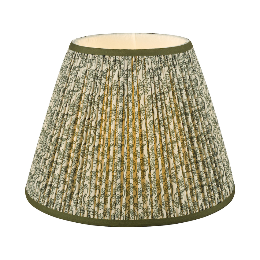 Photograph: Dar Esther Green Cotton Empire Shade 35cm