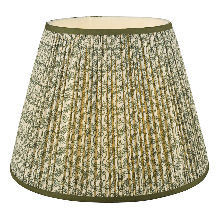 Photograph: Dar Esther Green Cotton Empire Shade 40cm