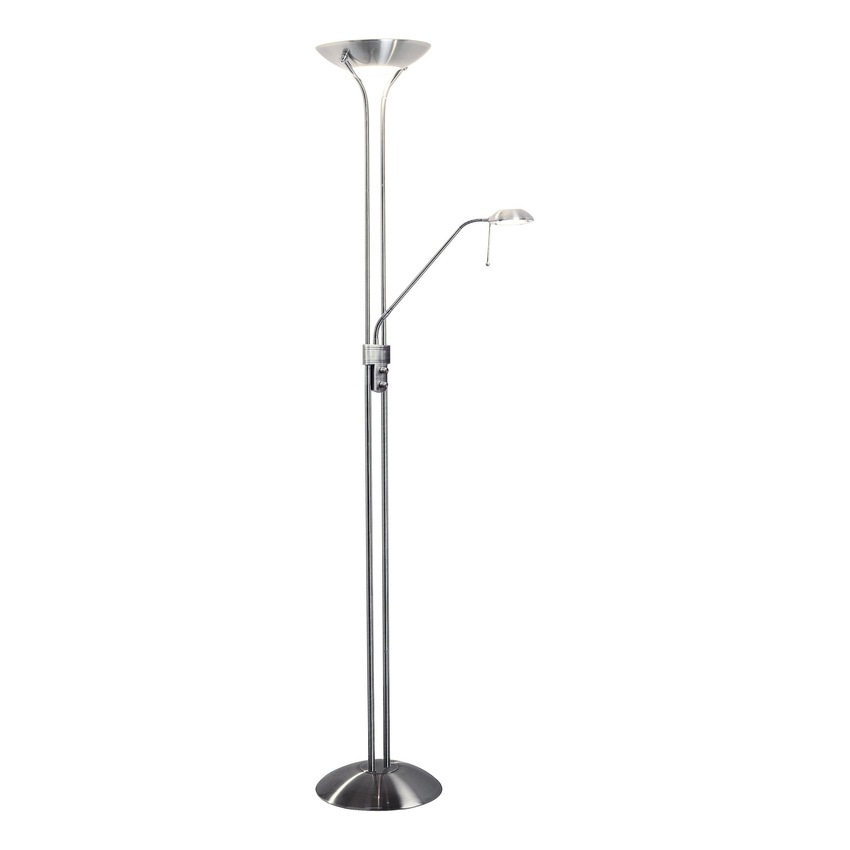 Photograph: Dar Montana MON4946 Satin Chrome Floor/Reading Lamp