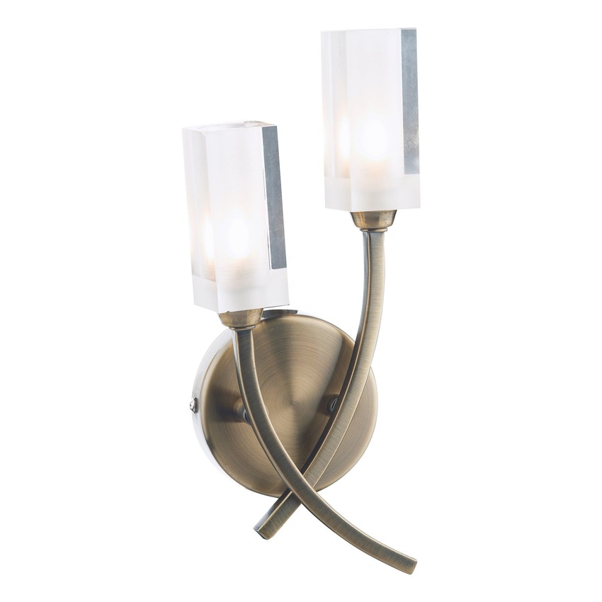 Photograph: Dar Morgan MOR0975 Antique Brass Double Wall Light