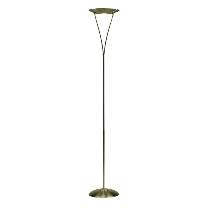 Photograph: Dar Opus OPU4975 Antique Brass Floor Lamp