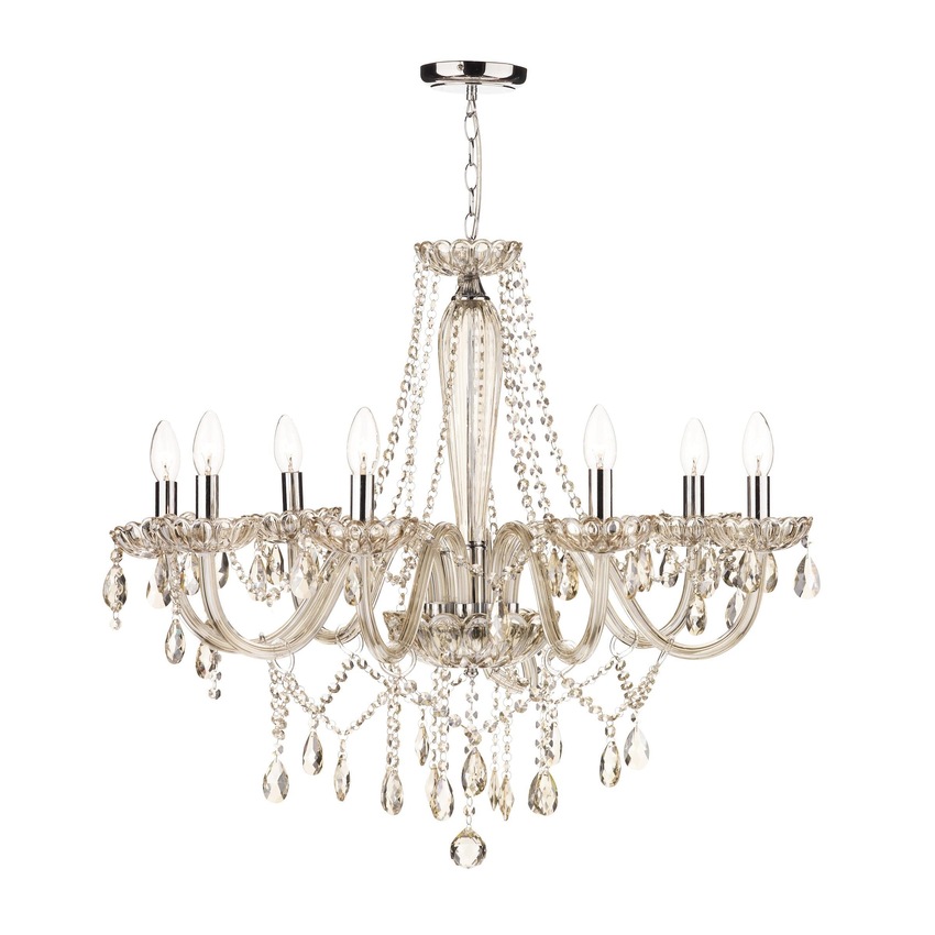 Photograph: Dar Raphael RAP0806 Polished Chrome 8 Light Chandelier