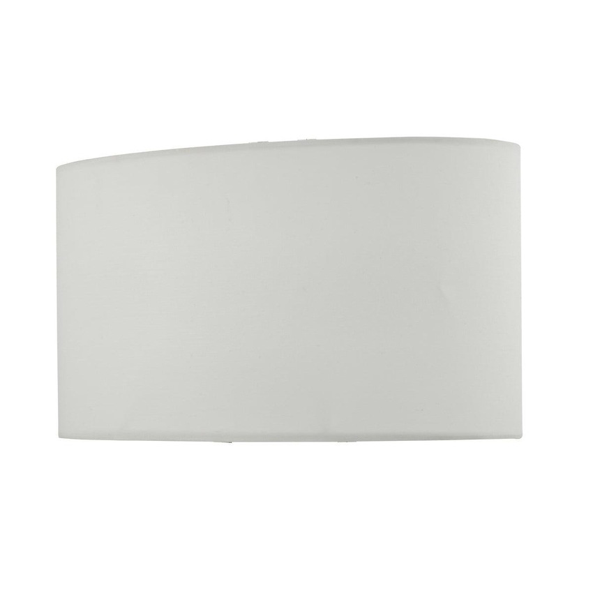 Photograph: Dar UTA1315 Ivory Faux Silk Oval Shade For UTA4250