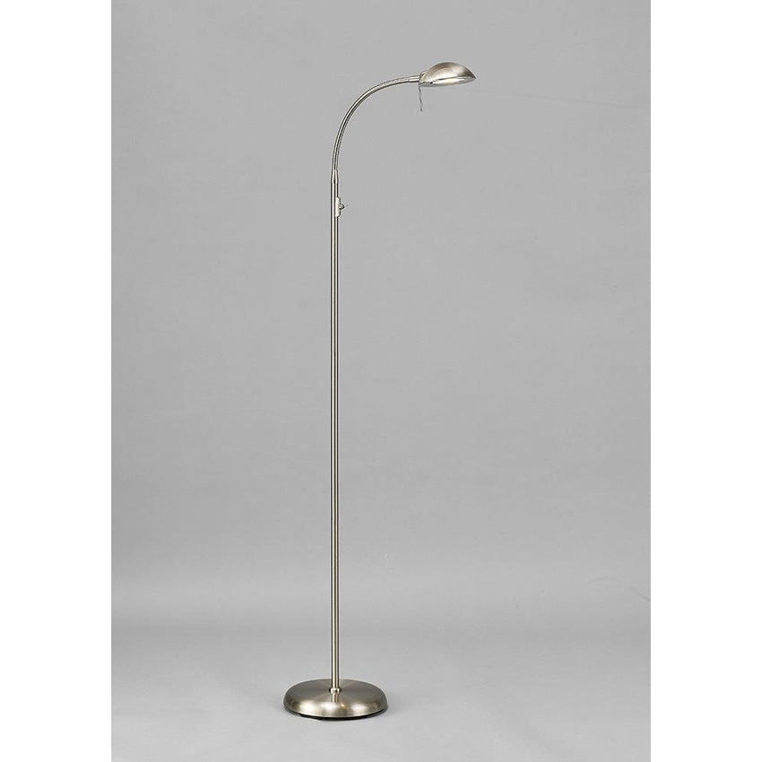 Photograph: Deco Bamberg D0120 Satin Nickel Flexible Floor Lamp