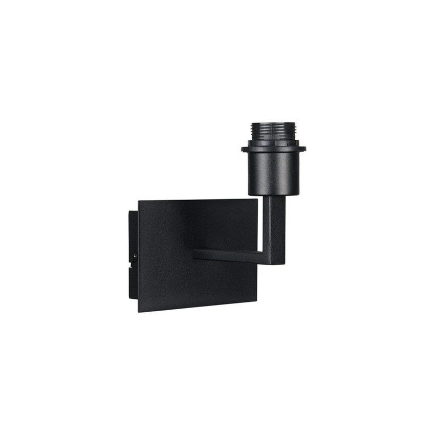 Photograph: Deco Clara Satin Black 1 Light Wall Lamp Switched (FRAME ONLY)