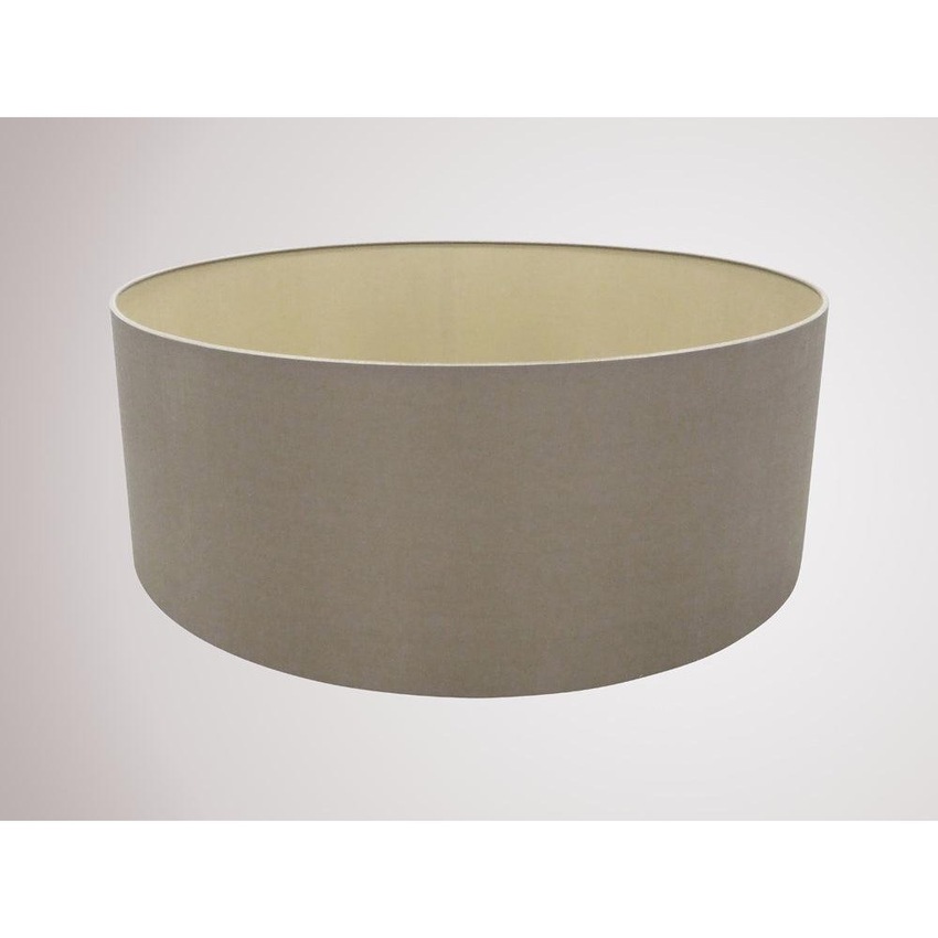 Photograph: Deco Sigma D0284 60cm Taupe Faux Silk Fabric Shade With Halo Gold Inner