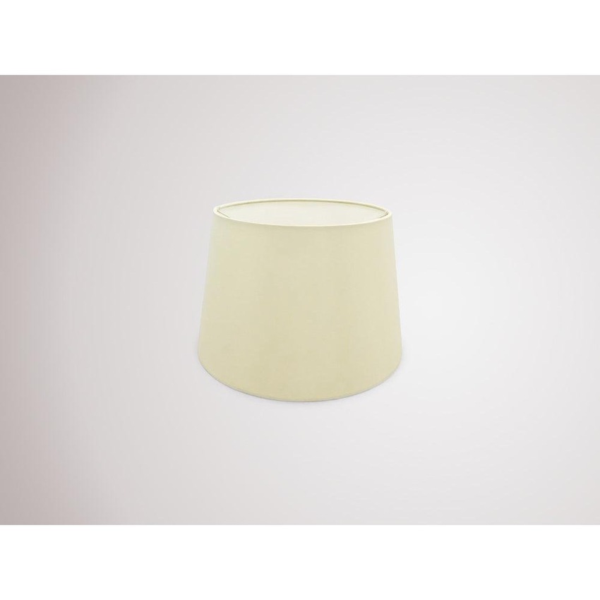 Photograph: Deco Sutton D0297 30cm Ivory Pearl Faux Silk Fabric Shade With White Laminate Inner