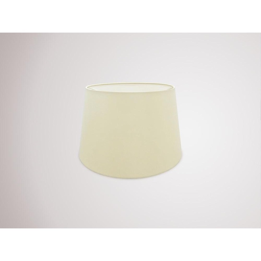 Photograph: Deco Sutton D0298 35cm Ivory Pearl Faux Silk Fabric Shade With White Laminate Inner