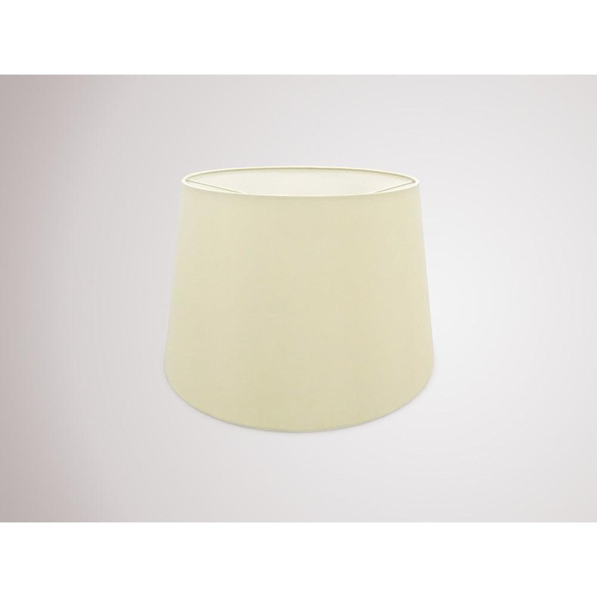 Photograph: Deco Sutton D0299 40cm Ivory Pearl Faux Silk Fabric Shade With White Laminate Inner