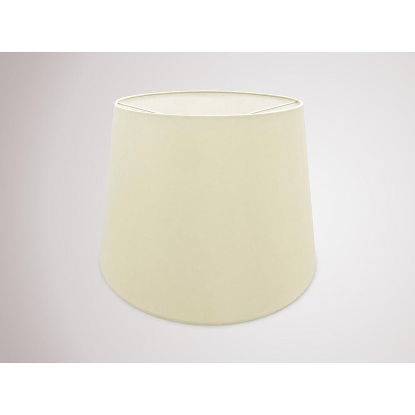 Photograph: Deco Sutton D0300 45cm Ivory Pearl Faux Silk Fabric Shade With White Laminate Inner