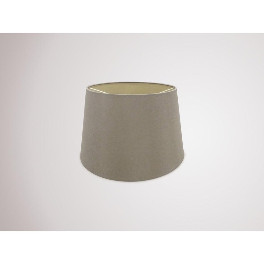 Photograph: Deco Sutton D0306 35cm Taupe Faux Silk Fabric Shade With Halo Gold Inner