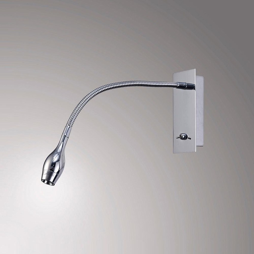 Photograph: Deco Winslow D0182 Polished Chrome LED Flexible Wall Light