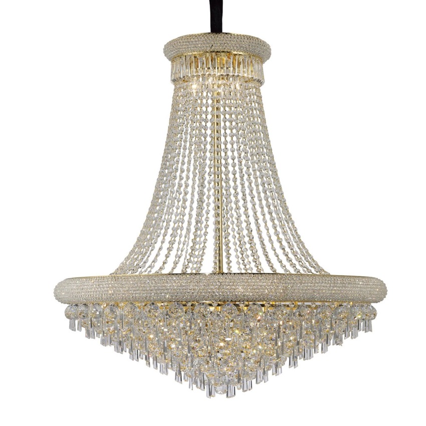 Photograph: Diyas Alexandra IL32113 French Gold 20 Light Crystal Pendant