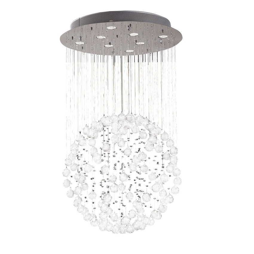 Photograph: Diyas Colorado IL30781 Polished Chrome 8 Light Crystal Pendant