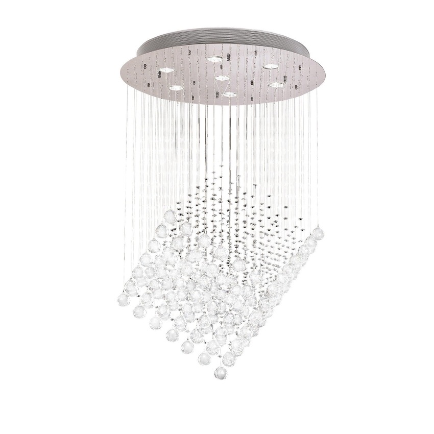 Photograph: Diyas Colorado IL30783 Polished Chrome 7 Light Crystal Pendant